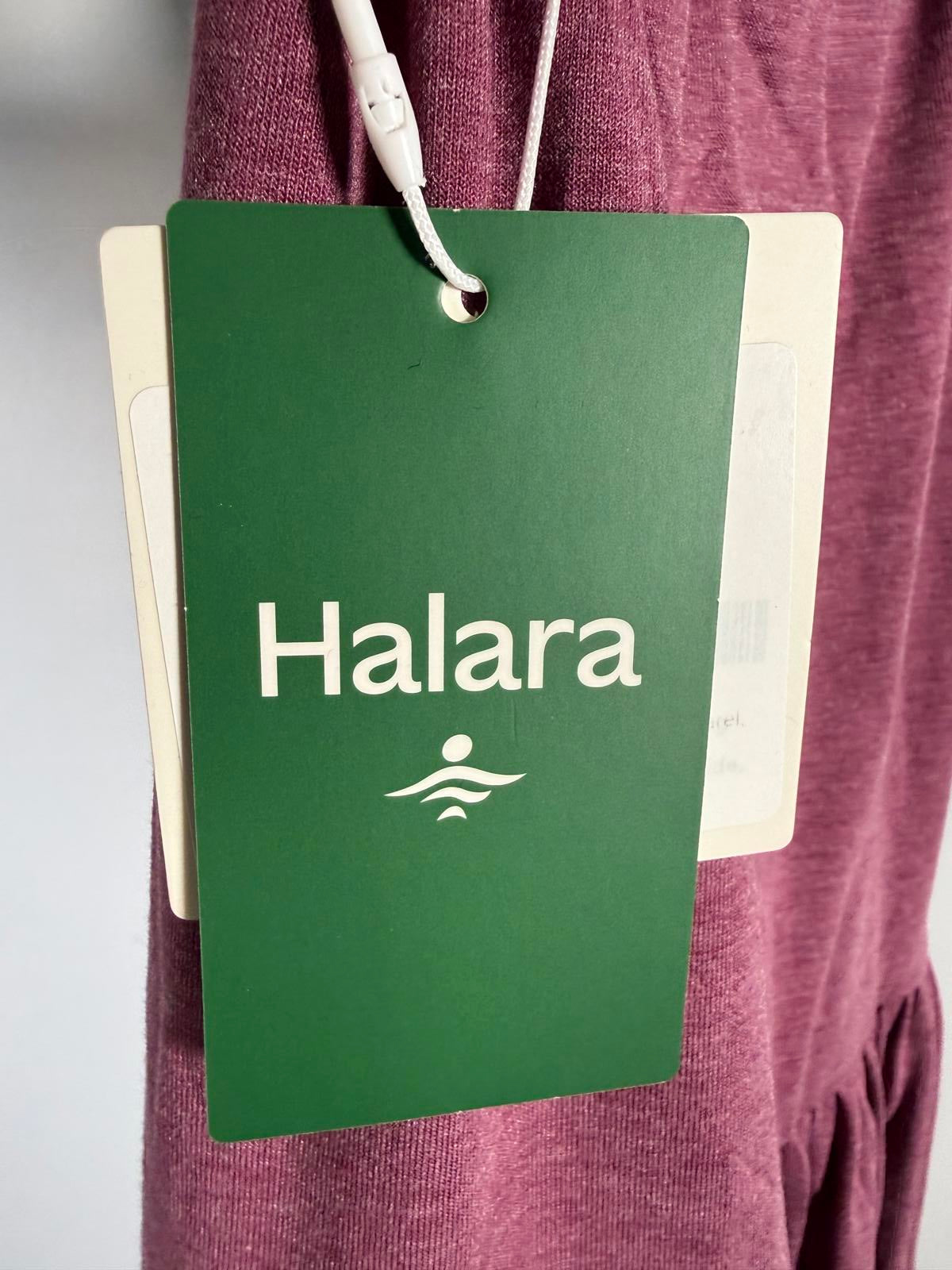 NWT Halara U Neck Pocket Harem Casual Jumpsuit-Easy Peezy Edition Red Violet XS