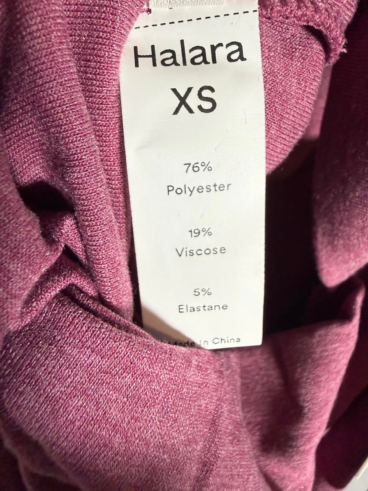 NWT Halara U Neck Pocket Harem Casual Jumpsuit-Easy Peezy Edition Red Violet XS