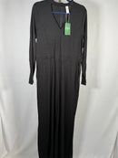 NWT Halara Long Sleeve Wide Leg Jumpsuit Black Size XL