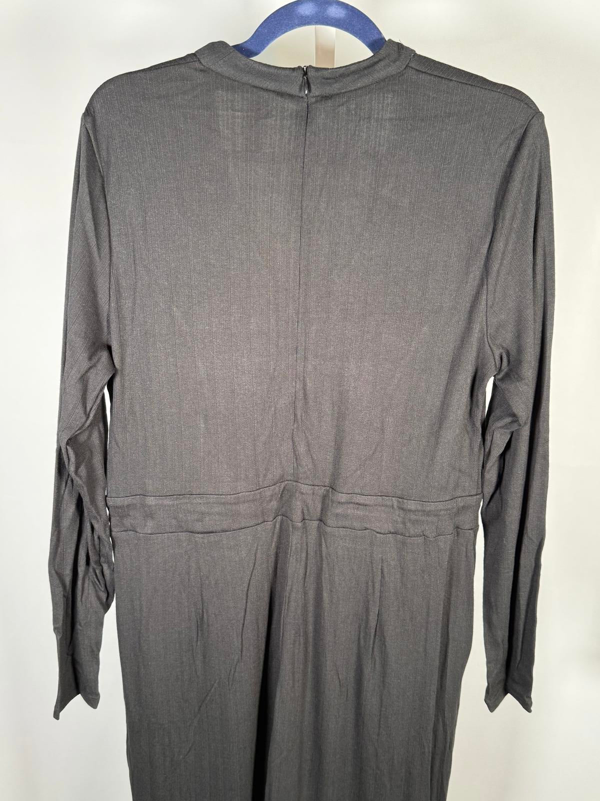 NWT Halara Long Sleeve Wide Leg Jumpsuit Black Size XL