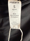 NWT Halara Collared Zip Front Wide Leg Jumpsuit Black Size Small