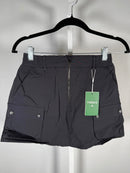 NWT Halara Black Utility Cargo Skort Zip Front Pocketed Women’s Size XS