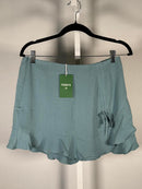 NWT Halara Women’s Wrap Mini Skirt Tie Side Ruffle Hem Size Medium