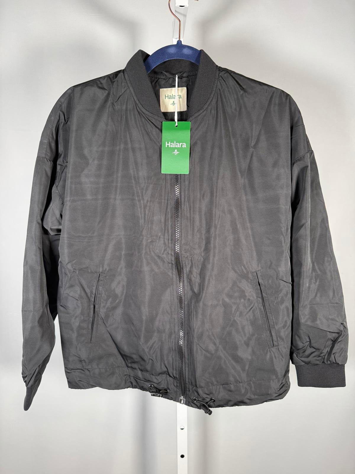 NWT Halara Black Lightweight Jacket Zip Front Pocketed Women’s Size XS