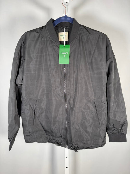 NWT Halara Black Lightweight Jacket Zip Front Pocketed Women’s Size XS