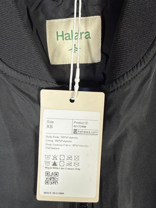 NWT Halara Black Lightweight Jacket Zip Front Pocketed Women’s Size XS