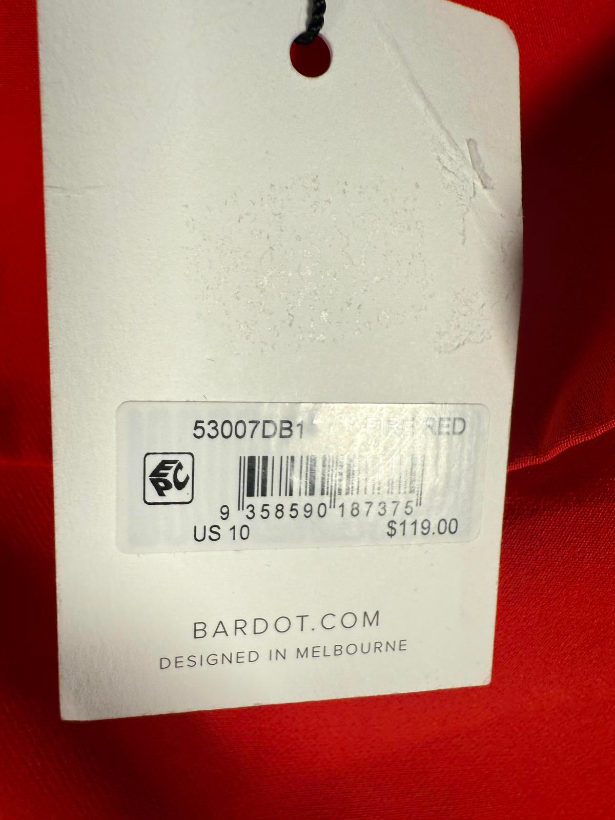 NWT Bardot Red Georgia Strapless Sheath Dress Size 10 (XL)