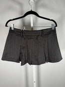NWT Halara Black Pinstripe Pleated 2-in-1 Built-In Shorts Size Small