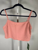 NWT Halara Waffle Knit Crop Bra Tank Pink Size Small