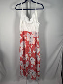 NWT Cupshe Floral Lace Bodice High Low Maxi Dress Women's Size M