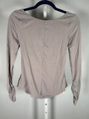 NWT Halara Soft Cloud Ruched Sleeve Scoop Neck Top Size XS