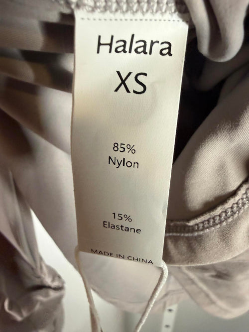 NWT Halara Soft Cloud Ruched Sleeve Scoop Neck Top Size XS