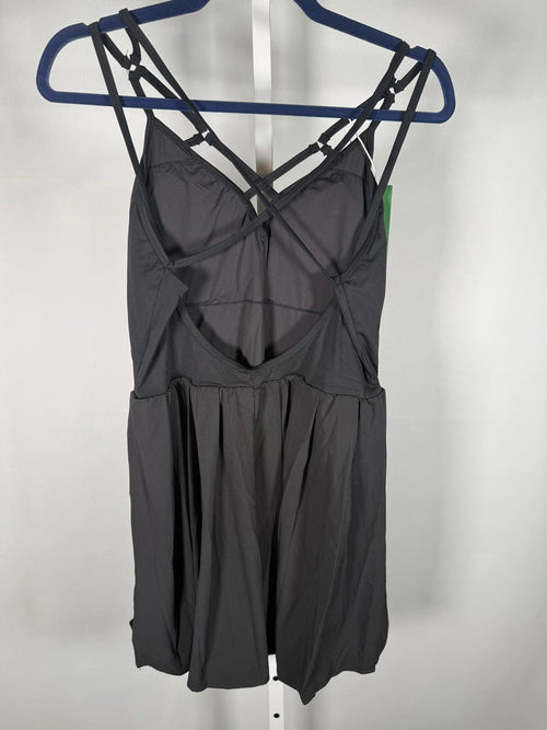 NWT Halara Breezeful Backless Pleated 2-in-1 Pocket Mini Active Dress Size Large