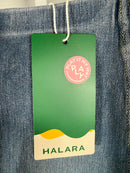 NWT Halara Denim Mini Skirt High Waisted Straight Size XS