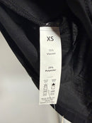 NWT Halara Black Open Back Criss Cross Short Sleeve Top Size XS