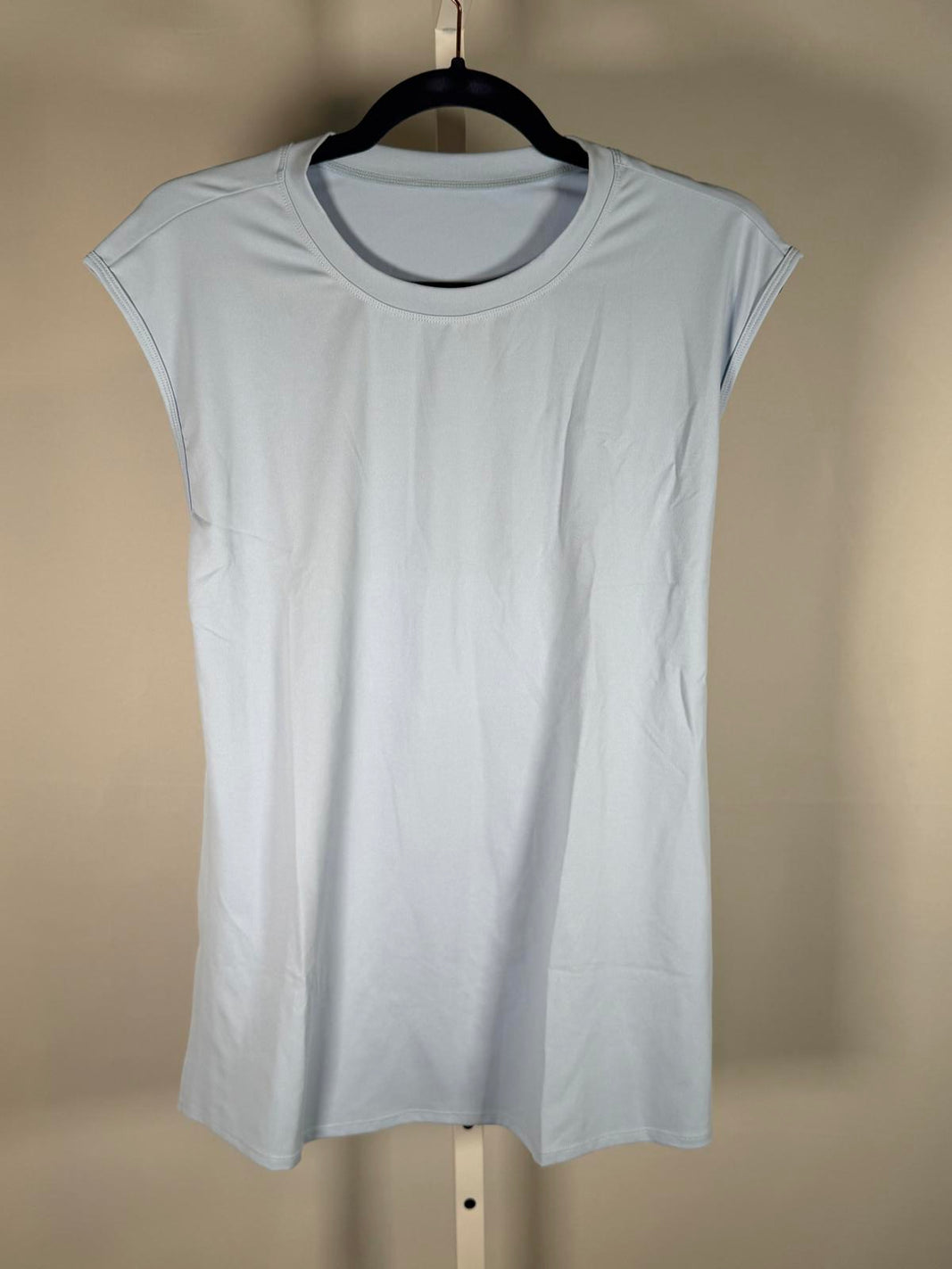 NWT Halara Halara Airy Cap Sleeve Tunic Top Side Slit Blue Size XS