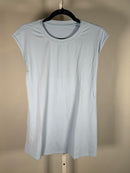 NWT Halara Halara Airy Cap Sleeve Tunic Top Side Slit Blue Size XS