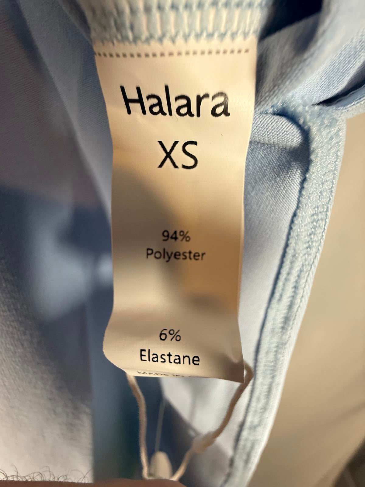 NWT Halara Halara Airy Cap Sleeve Tunic Top Side Slit Blue Size XS