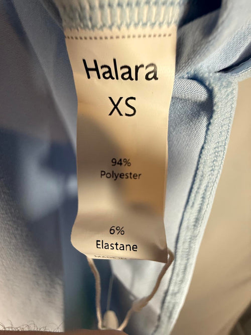 NWT Halara Halara Airy Cap Sleeve Tunic Top Side Slit Blue Size XS