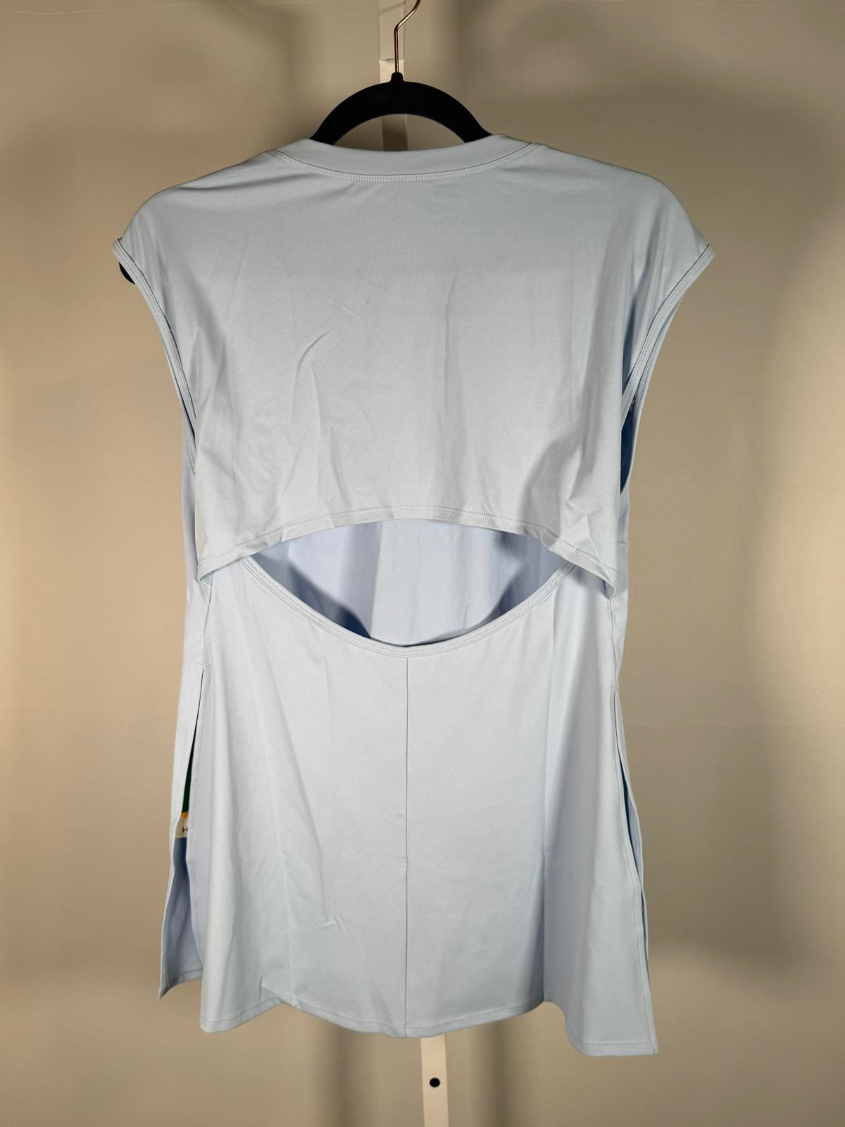 NWT Halara Halara Airy Cap Sleeve Tunic Top Side Slit Blue Size XS
