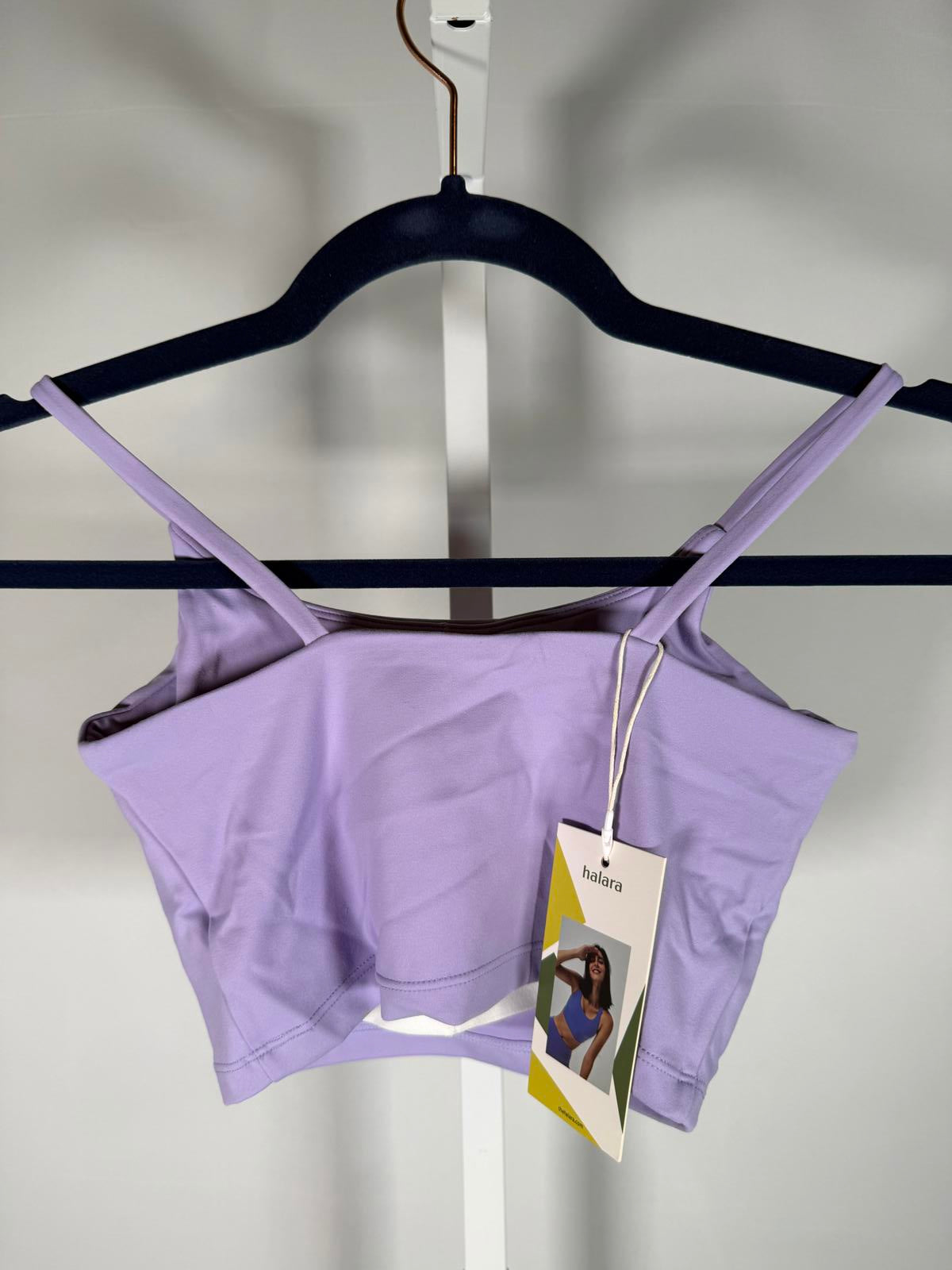 NWT Halara Light Purple Cropped Tank Top Size Large (11-12)