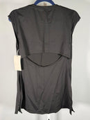NWT Halara Airy Cap Sleeve Tunic Top Side Slit Tank Top Black Size XS