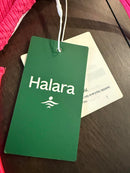 NWT Halara Ribbed Triangle Bikini Top Pink Ring Detail Size XL