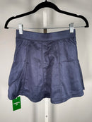 NWT Halara High Waisted 2-in-1 A Line Suede Mini Casual Skirt Blue Size XS