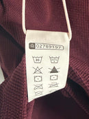 NWT Halara Cropped Short Sleeve Tee Burgundy Top Size Large