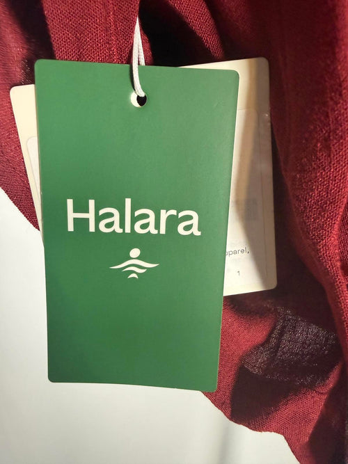 NWT Halara Red Side Tie Wrap Skort Athletic Casual Mini Skirt Size Large