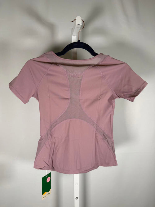 NWT Halara Short Sleeve Performance Shirt Top Mesh Panels Size XS