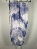 NWT Halara Blue Tie Dye Wrap Maxi Skirt Side Tie Cover Up Size XS