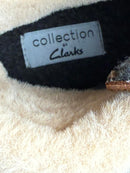Clarks Andie Go Ankle Boots Brown Faux Fur Lined Lace Up Size 7.5