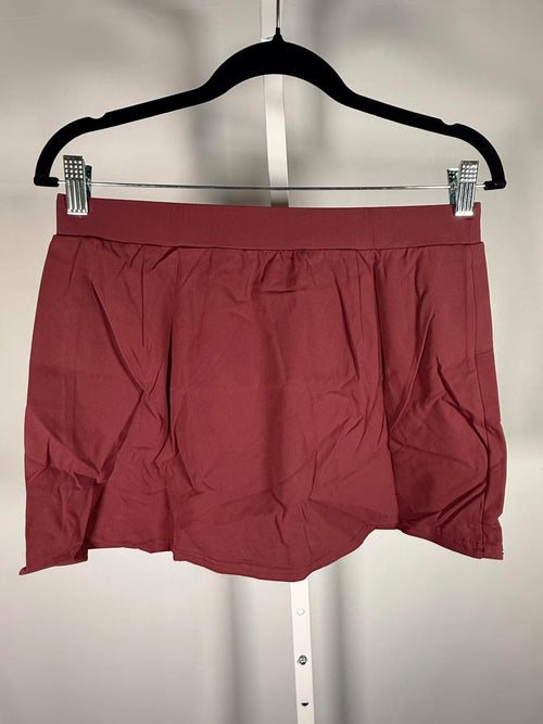 NWT Halara Stud Trim Mini Skirt Burgundy Size Large