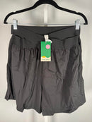 NWT Halara Criss Cross High Waisted Athletic Shorts Black Size Large
