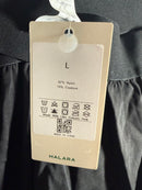 NWT Halara Criss Cross High Waisted Athletic Shorts Black Size Large