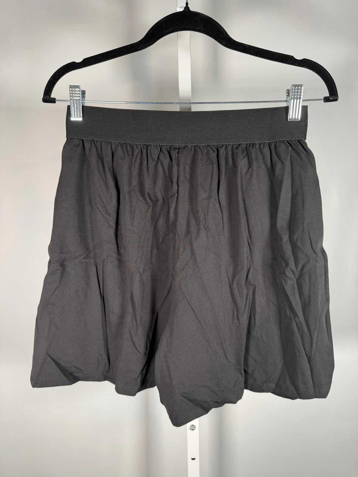 NWT Halara Criss Cross High Waisted Athletic Shorts Black Size Large