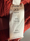 NWT Halara Strapless Smocked Tube Top Harem Jumpsuit Red Size XS
