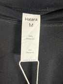 NWT Halara Cropped Pocket Tee Lace Up Side Black Size Medium