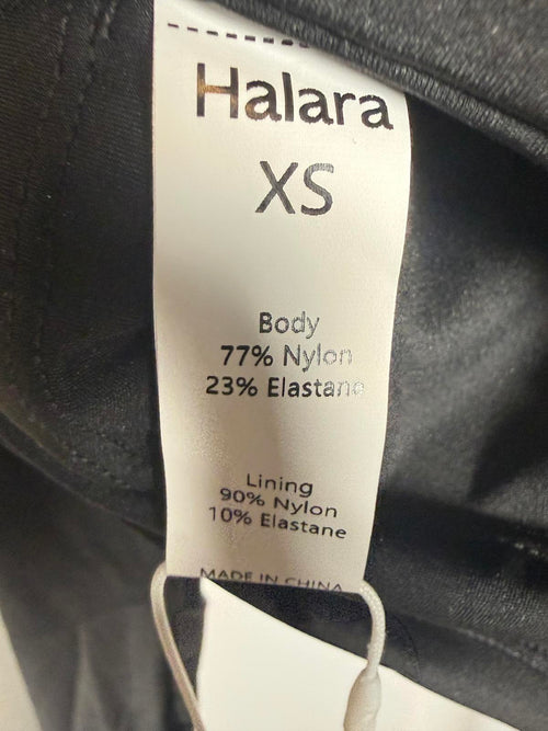 NWT Halara Softlyzero Airy Cropped Long Sleeve Thumbhole Top Black Size XS