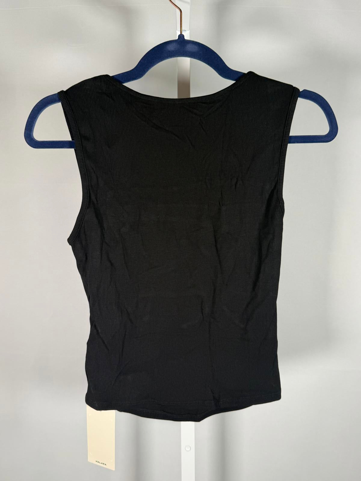 NWT Halara Square Neck Tank Top Black Size Small