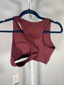 NWT Halara Sports Bra Burgundy Cropped Athletic Top Size Small