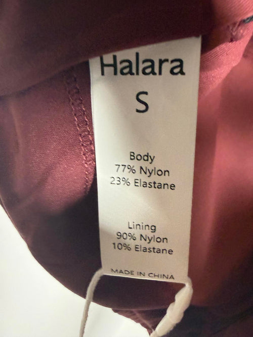 NWT Halara Sports Bra Burgundy Cropped Athletic Top Size Small