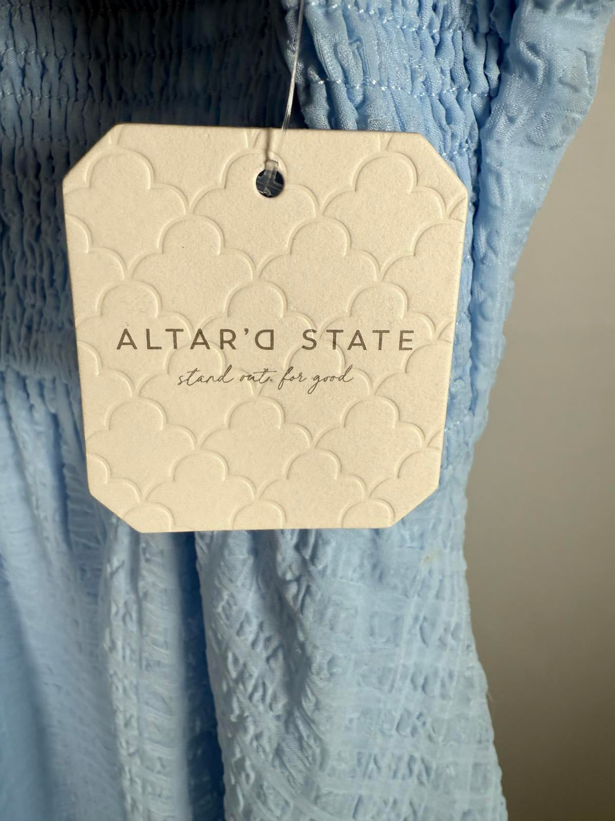 NWT Altar'd State Ashley Flutter Sleeve Mini Dress Size M