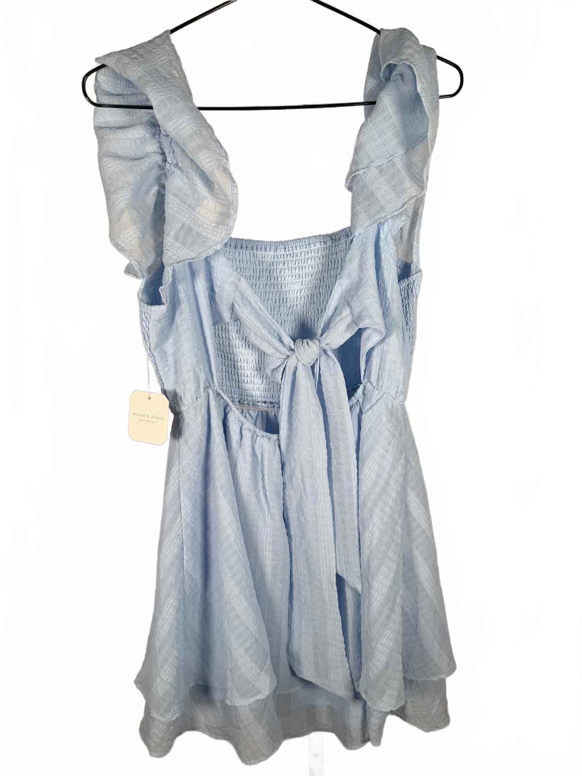 NWT Altar'd State Ashley Flutter Sleeve Mini Dress Size M