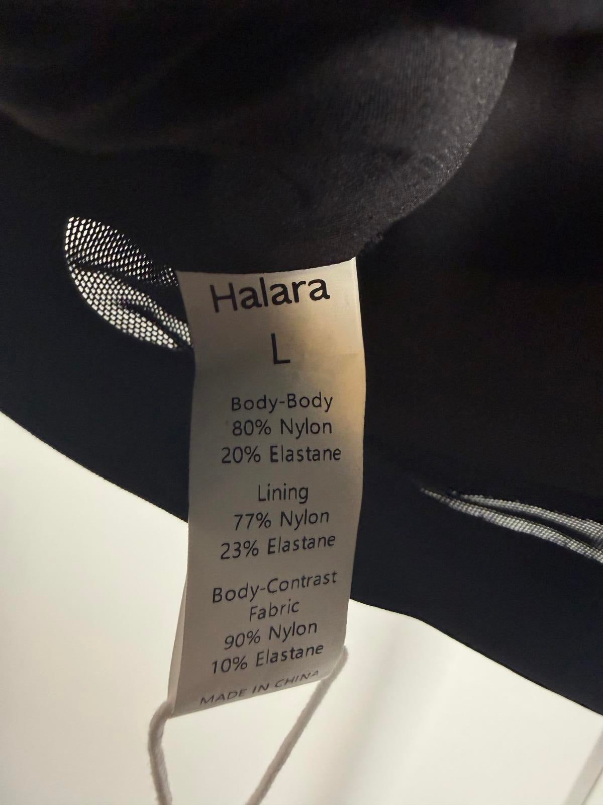 NWT Halara Criss Cross Back Sports Bra Black Size Large