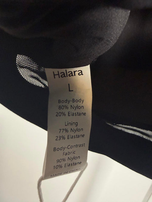 NWT Halara Criss Cross Back Sports Bra Black Size Large