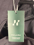 NWT Halara Mesh Panel Sports Bra Black Seamless Size Large