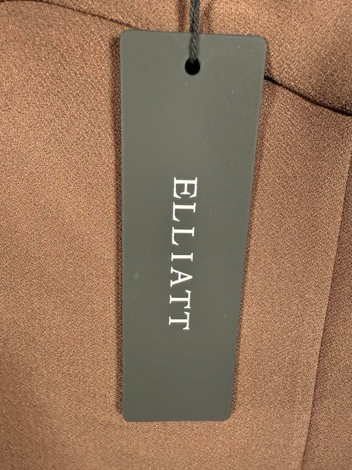 NWT Elliatt Nola Party Dress Brown Sleeveless Bodycon Mini Dress Size Large