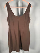 NWT Elliatt Nola Party Dress Brown Sleeveless Bodycon Mini Dress Size Large